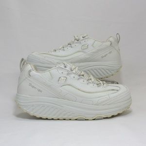 Skechers Womens Size 9.5 White Shape-Ups SN 11800